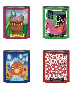 Artsy Cats 100 Piece Puzzle Tin
